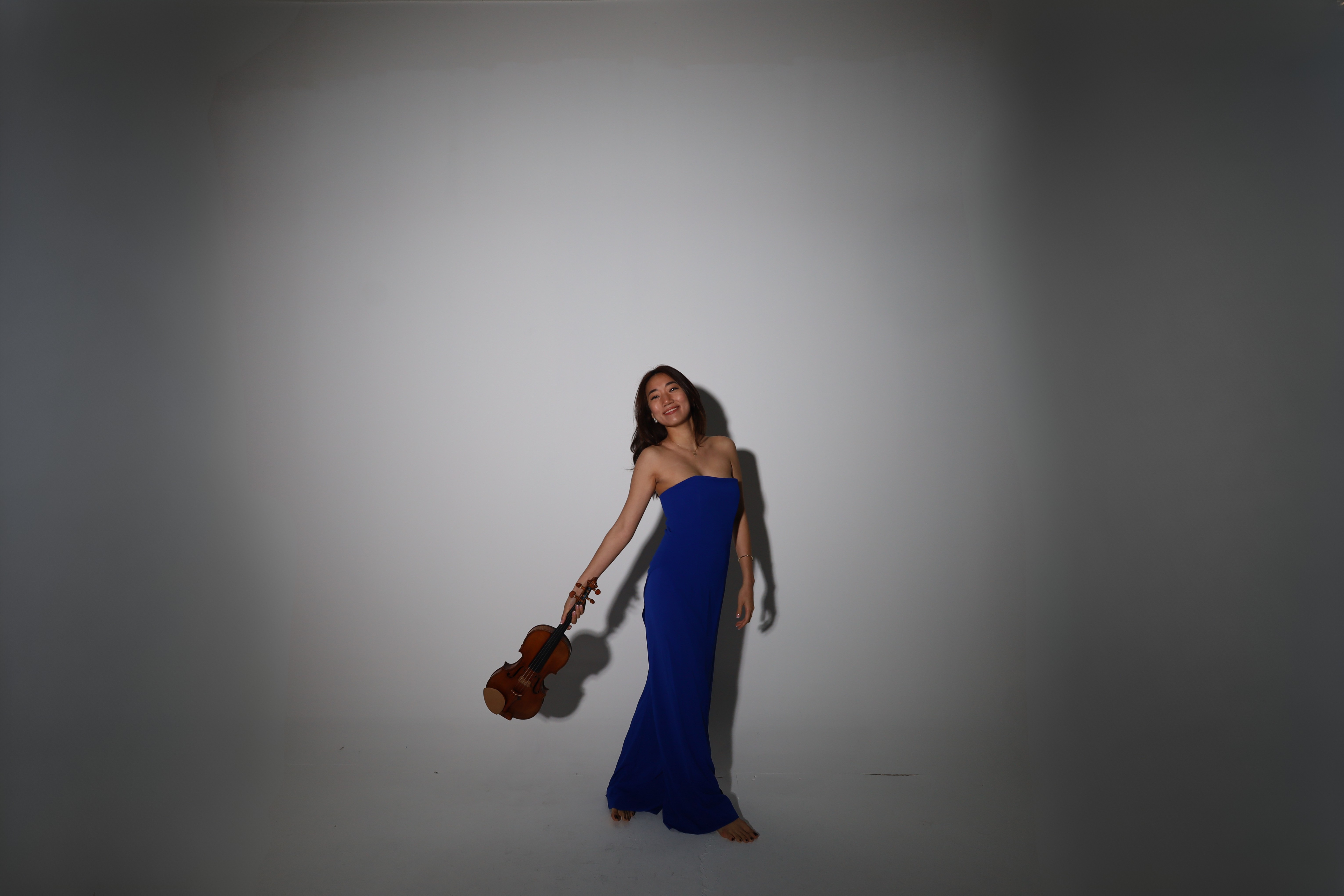 Professional violinist portrait
